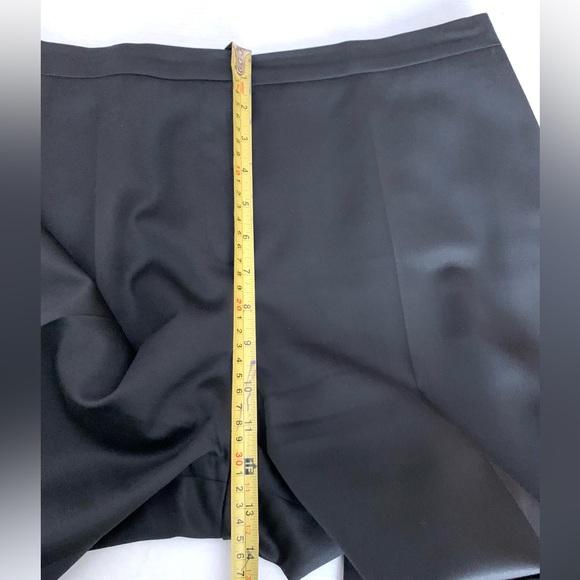 Soft and shiny fine wool blend black blazer & straight pants 2 Pc suit US 12 - Picture 13 of 16